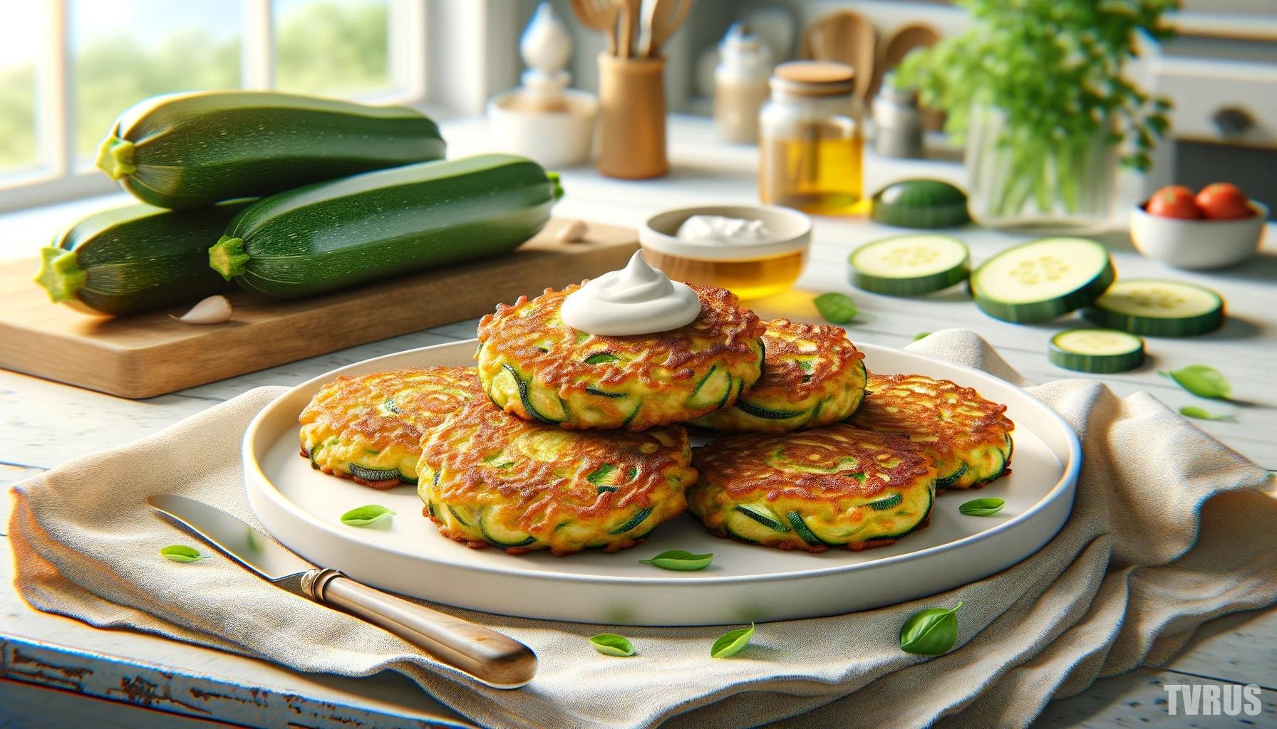 кабачковые оладьи