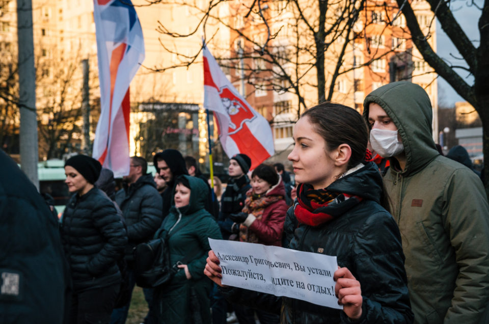 митинг в Беларуси