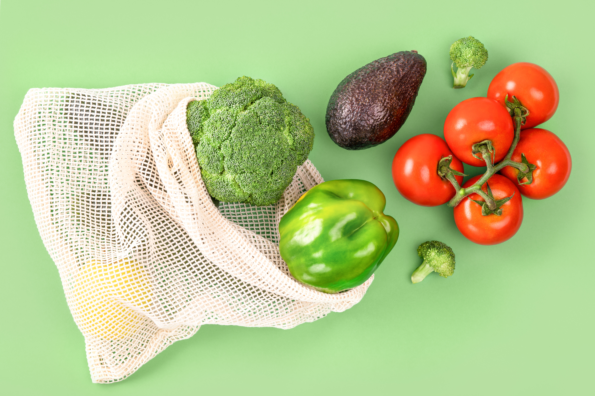 bag with vegetables