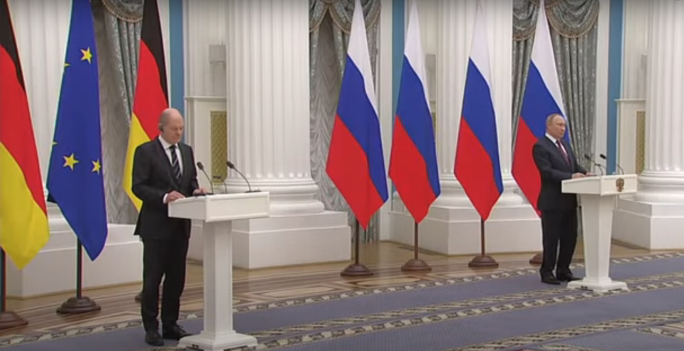 Встреча Путина и Шольца